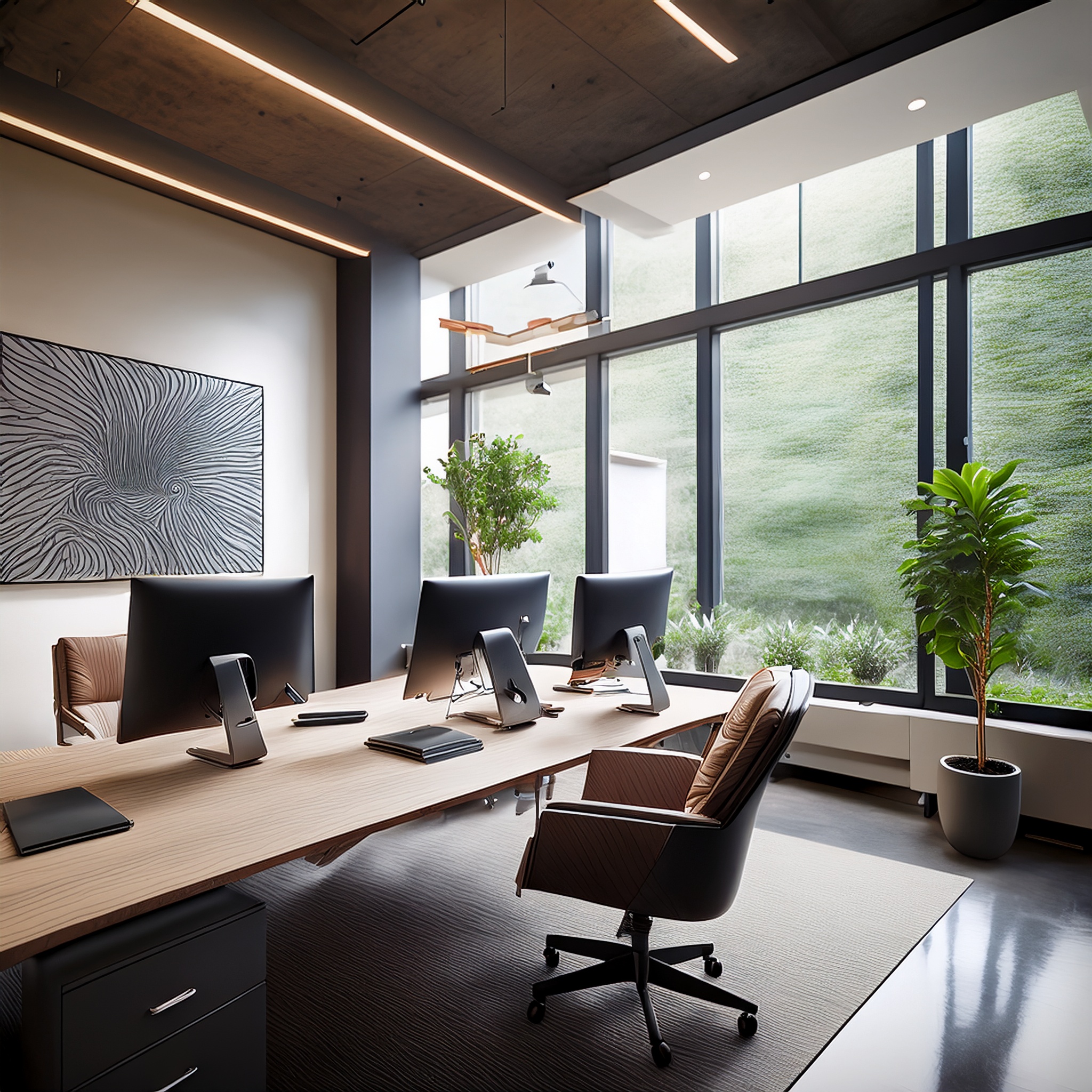 Beratungsgespräch in einem modernen Büro.